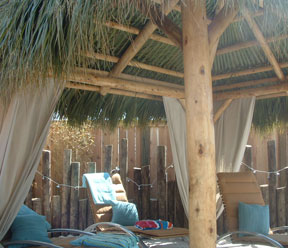 Backyard Tiki Huts